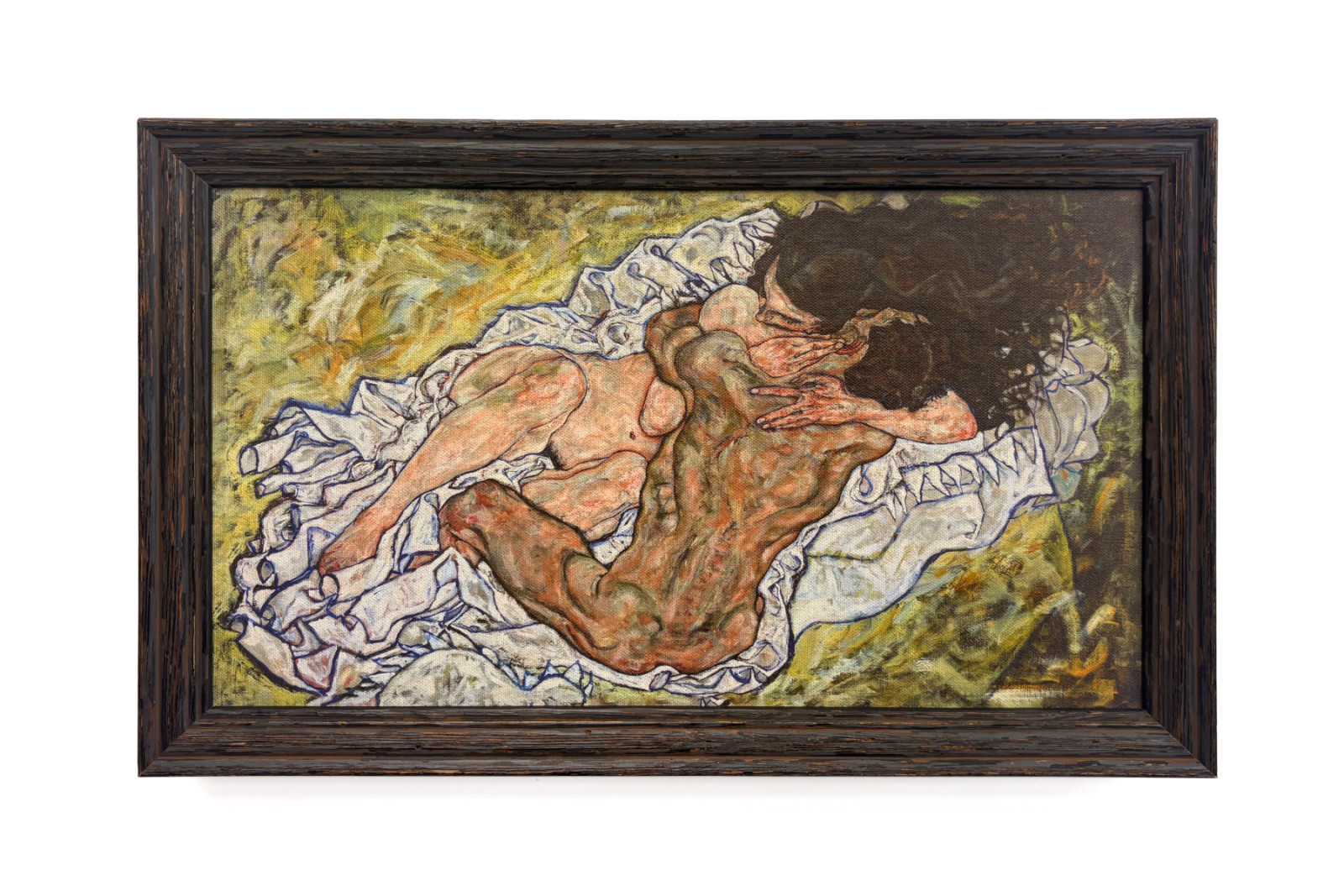 Omfamningen, 1917 - Egon Schiele