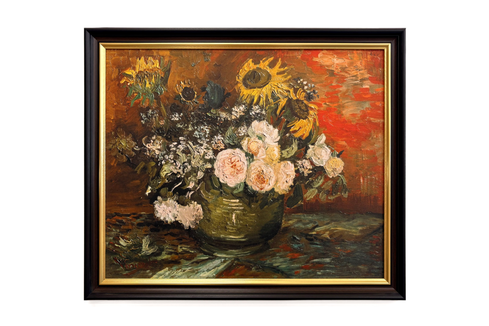 Rosor och solrosor - Vincent van Gogh