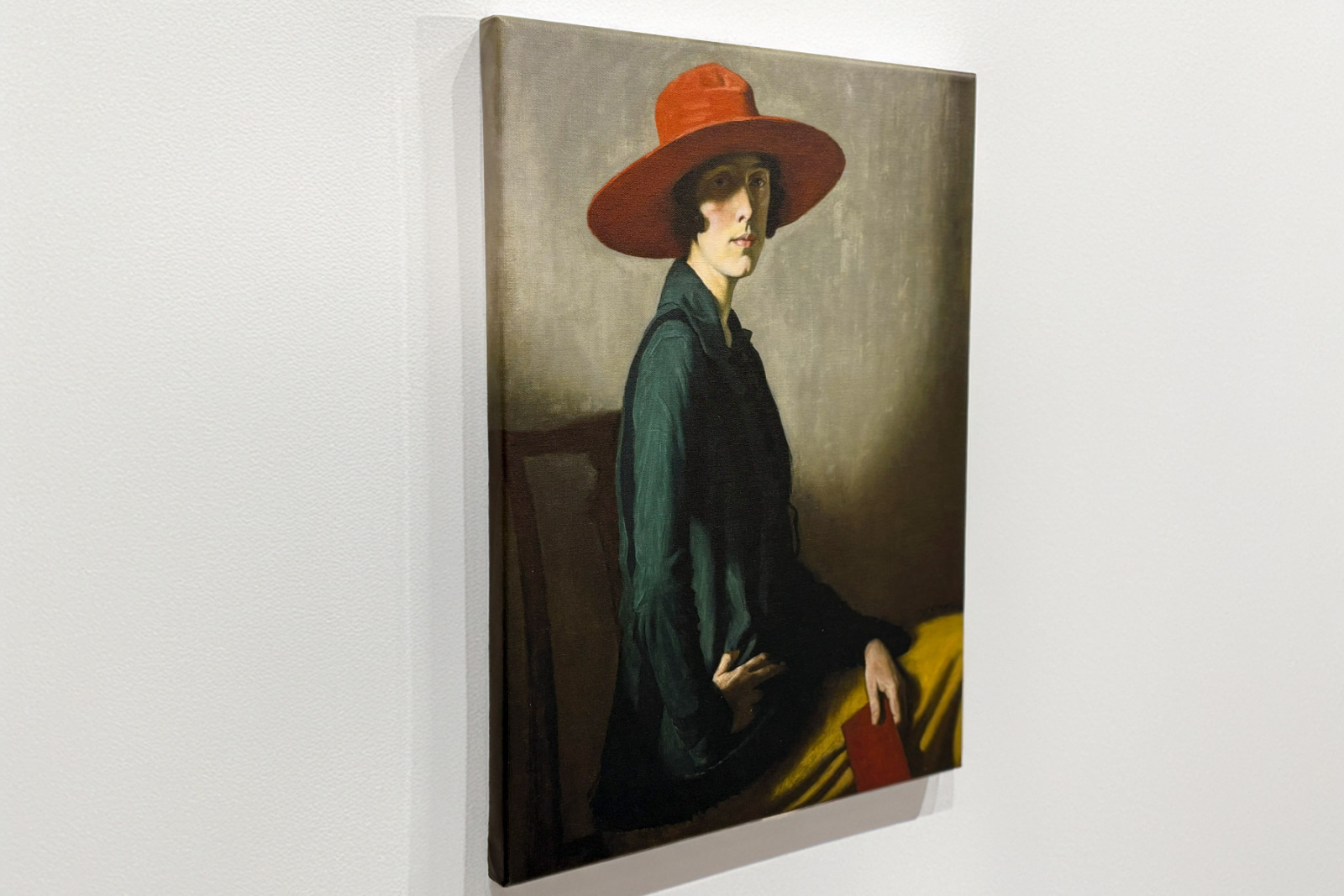 Dam med röd hatt - William Strang