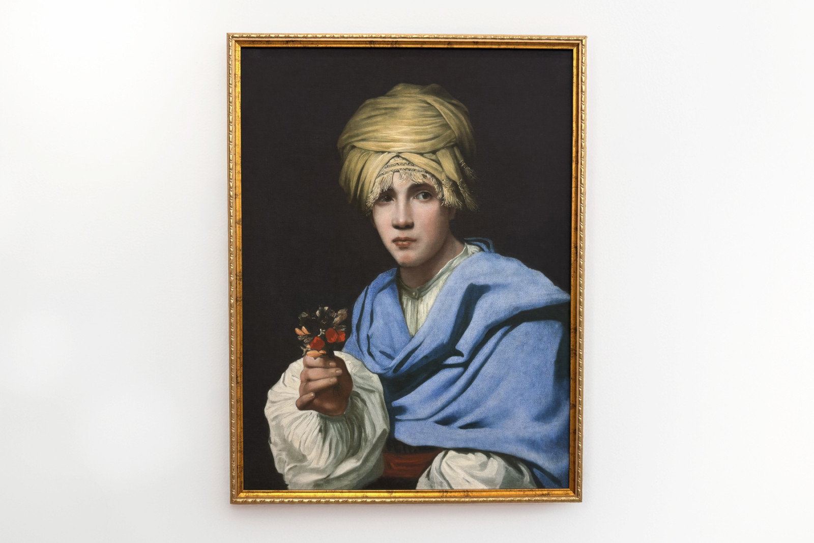 Pojke i en turban som håller en nosegay - Michiel Sweerts