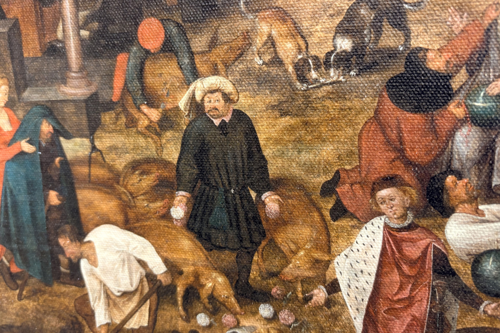 Ordspråksboken (olja) - Pieter the Younger Brueghel