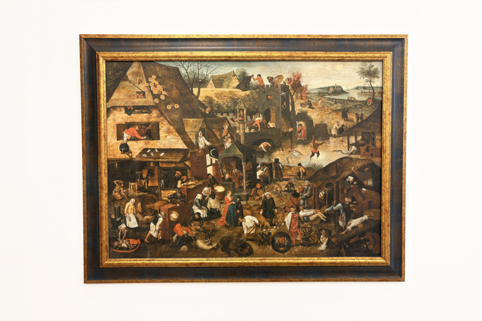 Ordspråksboken (olja) - Pieter the Younger Brueghel