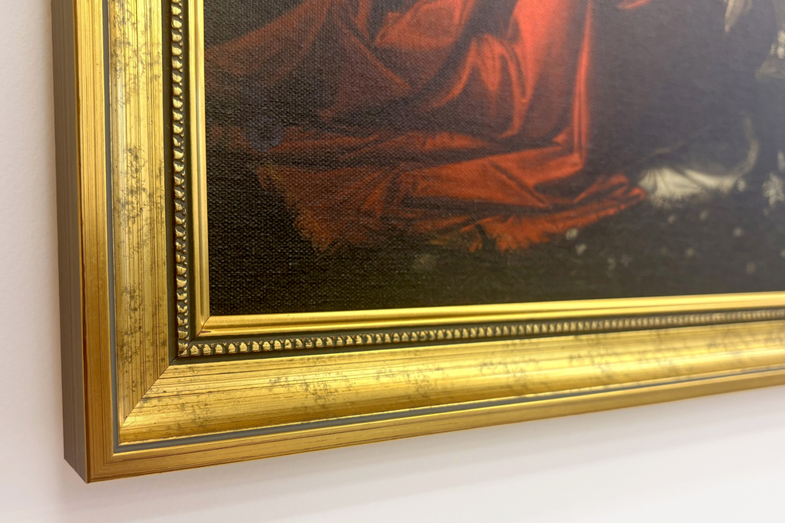 Italien Toscana Florens, Uffizigalleriet: Bebådelsen, målning av Leonardo da Vinci (1452-1519), Olja på trä, ca. 1472-1475, 98x217 cm - Leonardo da Vinci