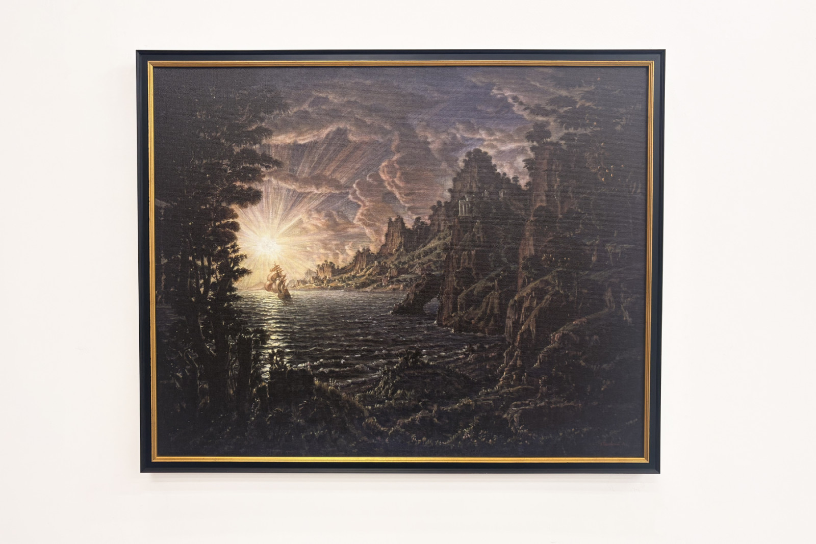 Skeppen, kvällssolen - Konstantin Bogayevsky