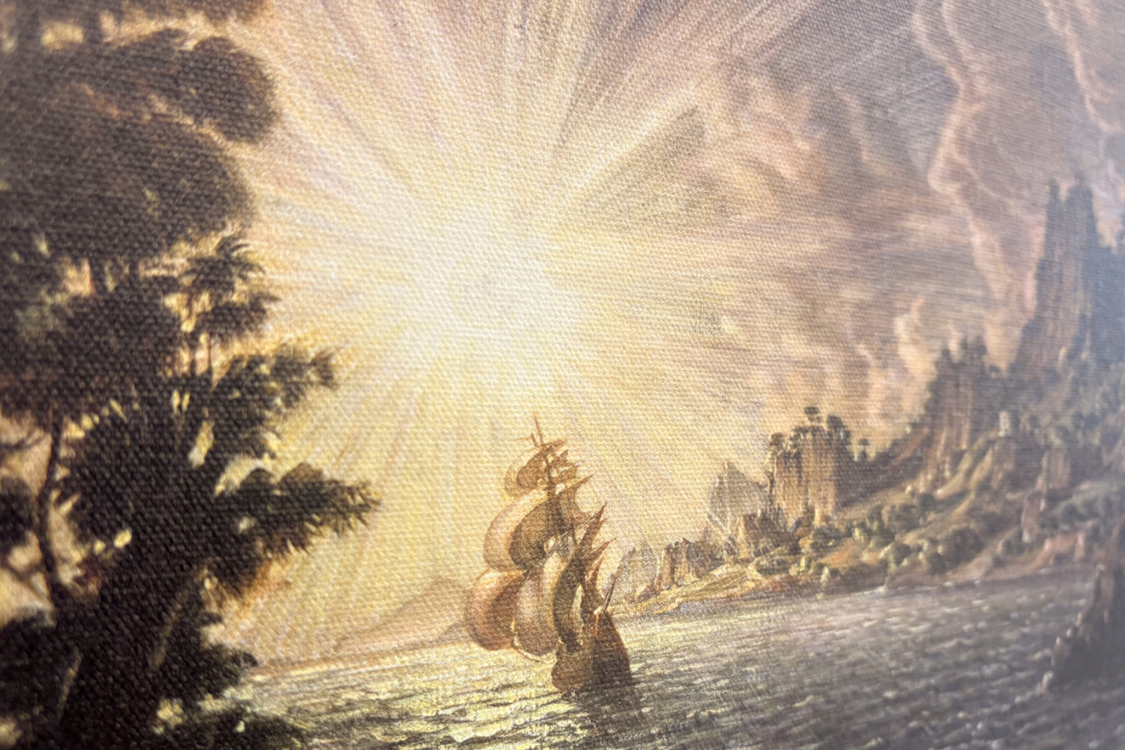 Skeppen, kvällssolen - Konstantin Bogayevsky