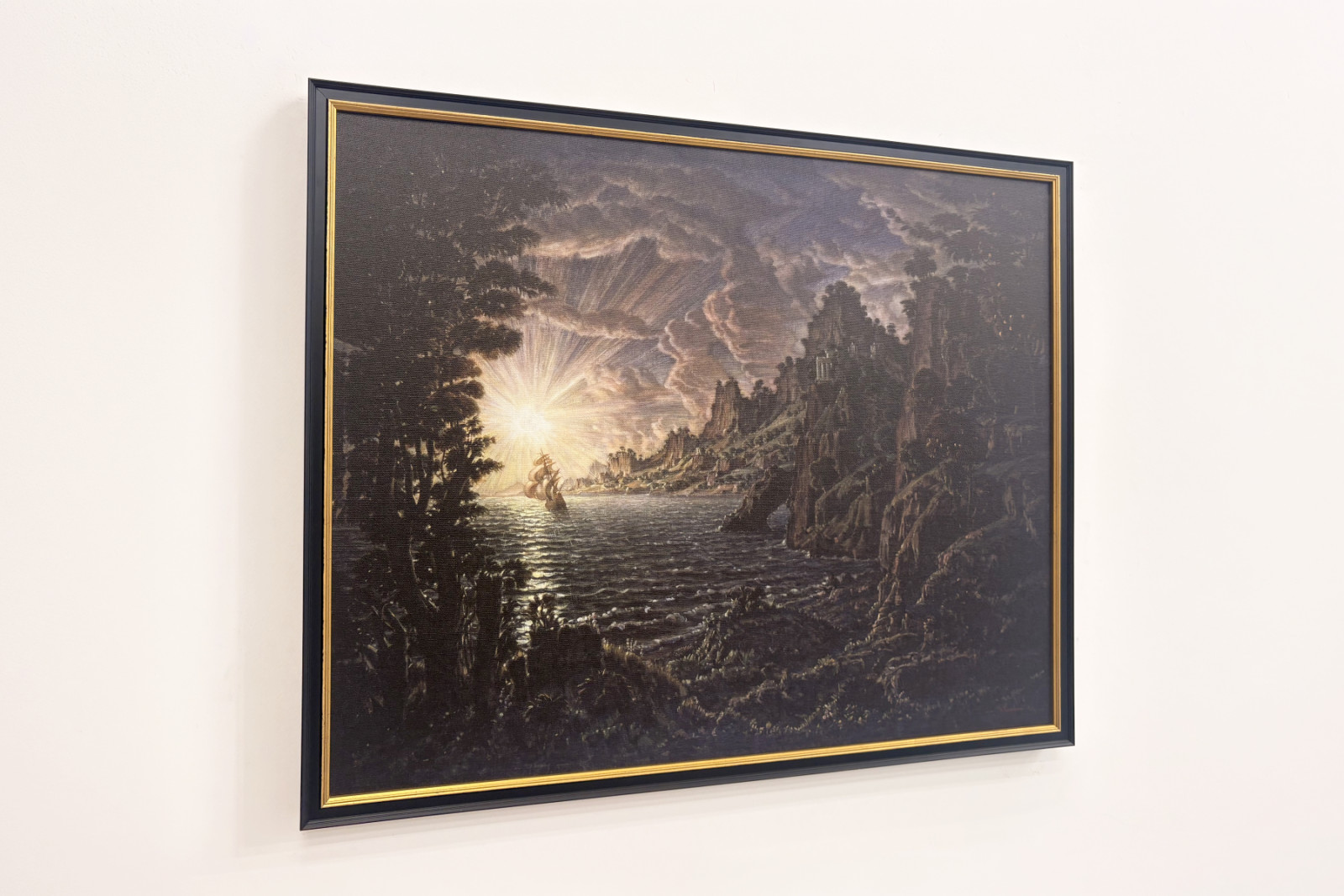 Skeppen, kvällssolen - Konstantin Bogayevsky