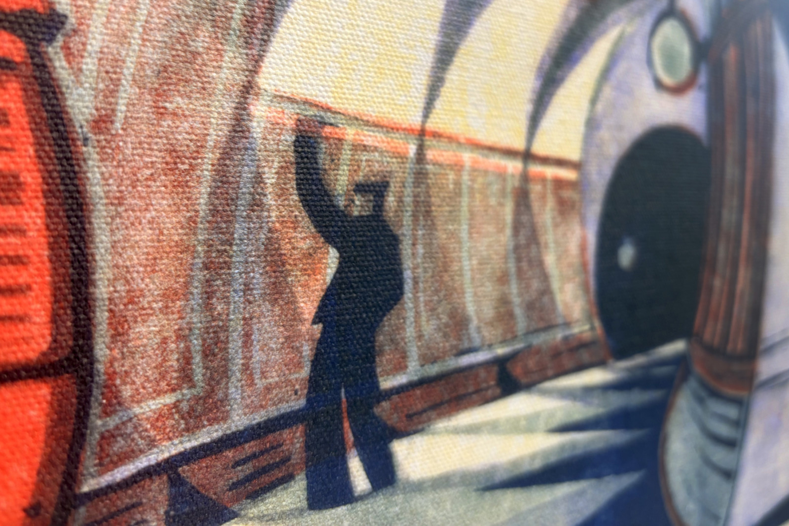 The Tube Train, c.1932 (linosnitt) (se även 151089) - Cyril Edward Power