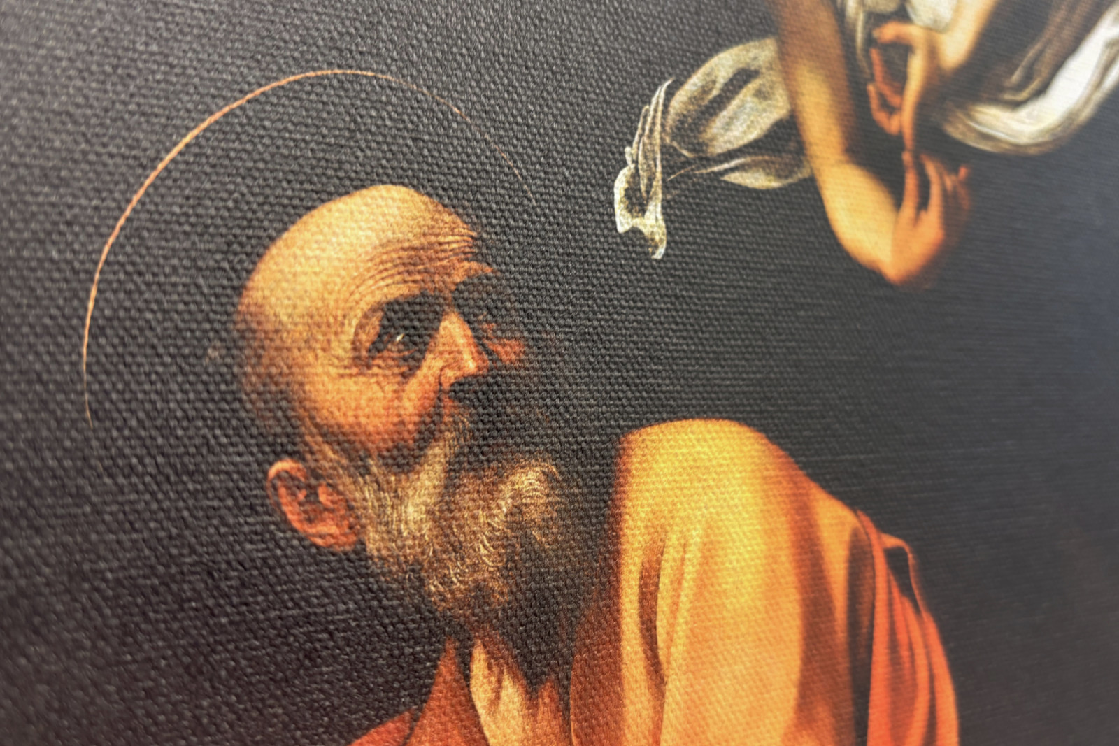 Den Helige Matteusinspiration - Michelangelo Merisi Caravaggio