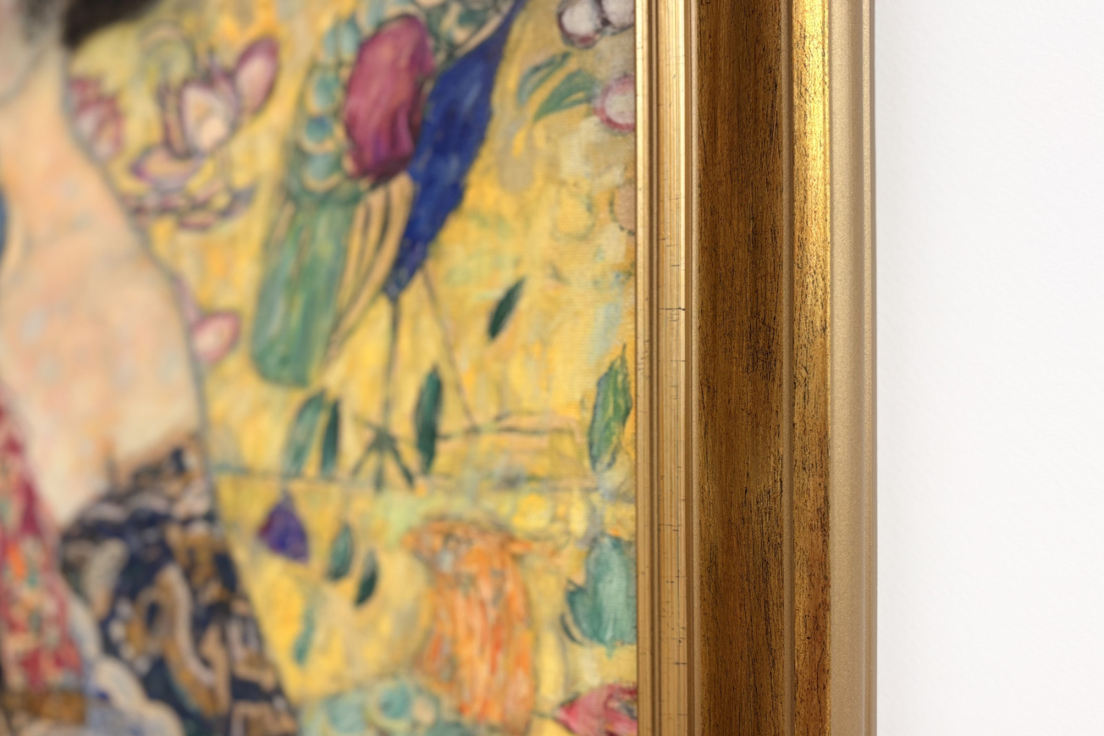 Dam med fläkt - Gustav Klimt