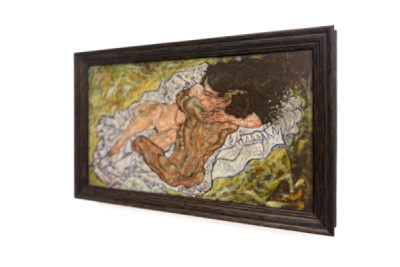 Omfamningen, 1917 - Egon Schiele