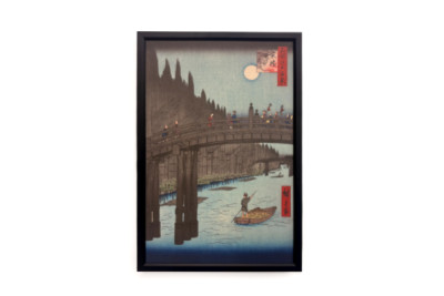 Bambumarknad vid Capital Bridge, 1857., 1857.