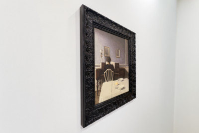 Interiör med ung kvinna vid pianot - Vilhelm Hammershoi