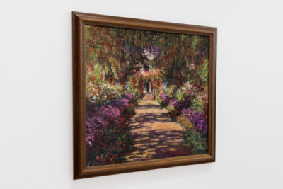 En väg i Monets trädgård, Giverny, 1902