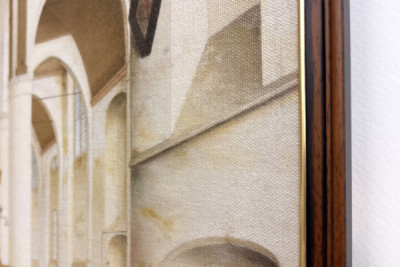 Interiör av Sint-Odulphuskerk i Assendelft, 1649
