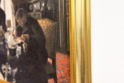 Diner - Middag på rue Miromesnil, familjen Caillebottes hem (olja på duk)