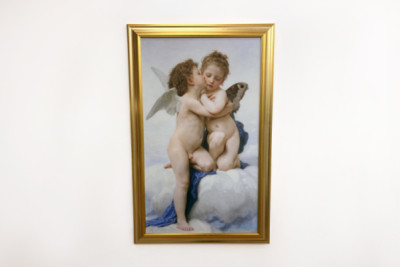 Amor och psyke som barn, Den första kyssen, 1890.