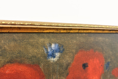 Bukett med vallmo Målning av Odilon redon (1840-1916). - Odilon Redon