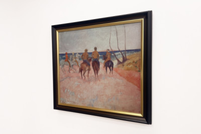 Ryttare på stranden