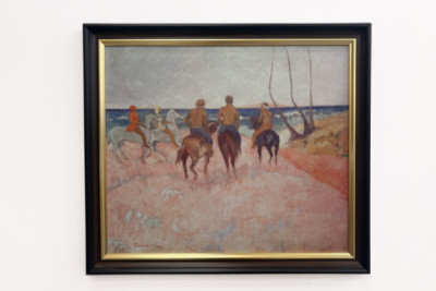 Ryttare på stranden