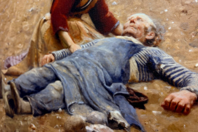 Utmattad eller Martyren, 1889