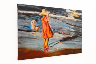 Barn på stranden, målning av Joaquín Sorolla (1863-1923). 1900