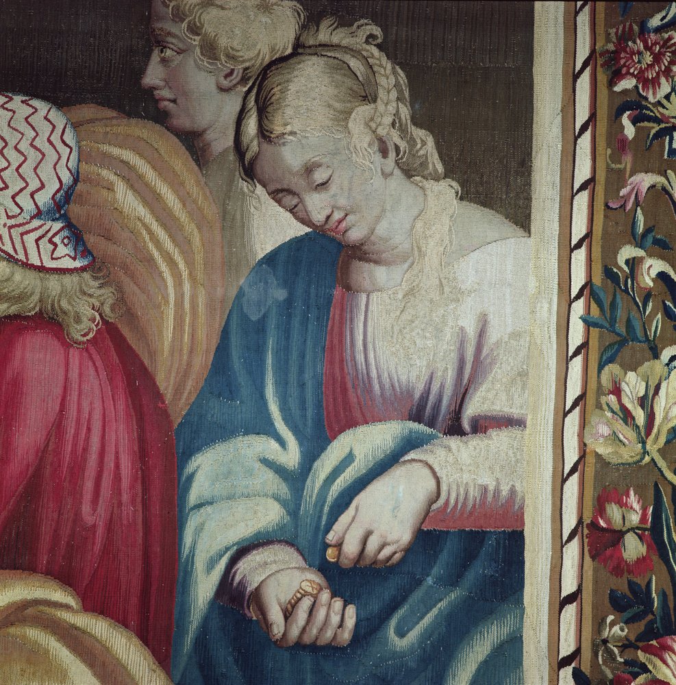 Tapet föreställande Apostlagärningarna, Ananias