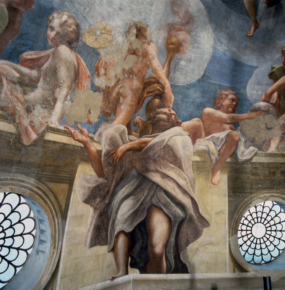 Efebes, detalj från Jungfruns antagande av (c.1489-1534) Correggio