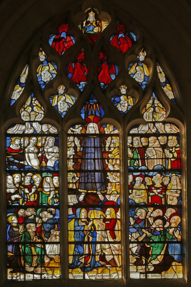 Fönster som visar Kristi andra ankomst, 1470 av French School