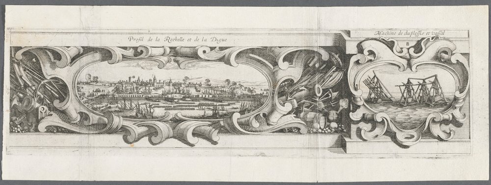 Belägringen av La Rochelle: Plansch 16 av Abraham Bosse