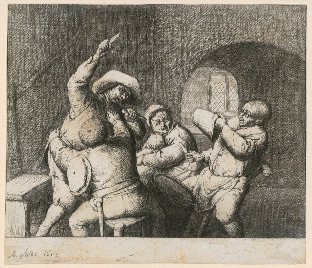 Knivkamp av Adriaen van Ostade