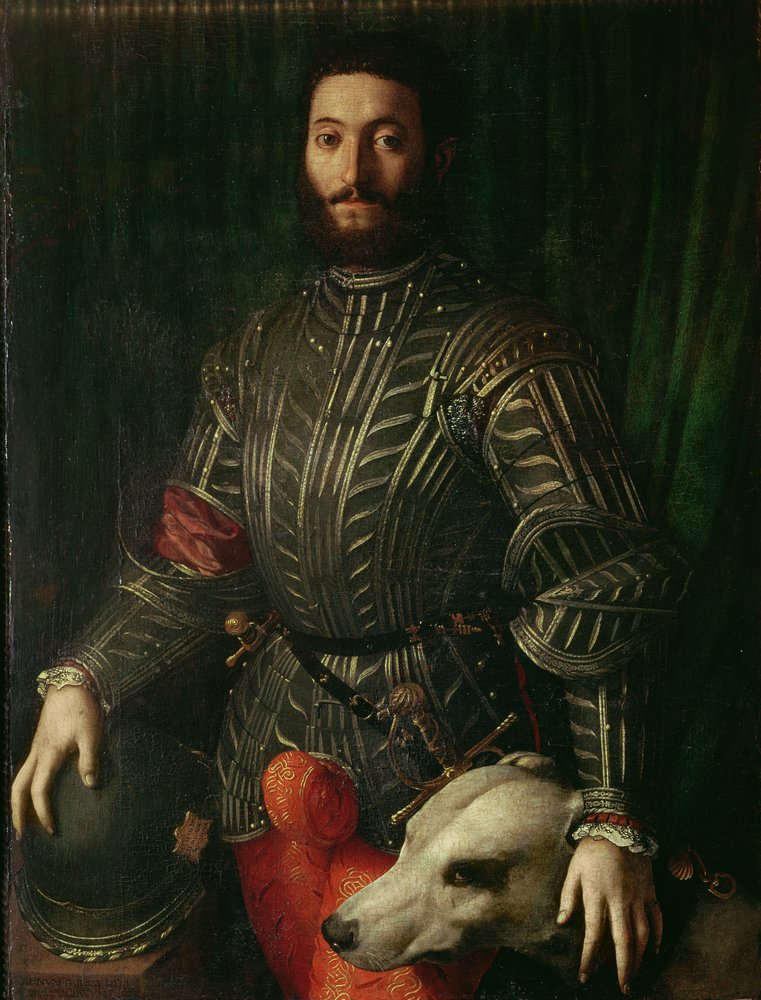 Porträtt av Guidubaldo della Rovere, hertig av Urbino, 1544-45 av Agnolo Bronzino