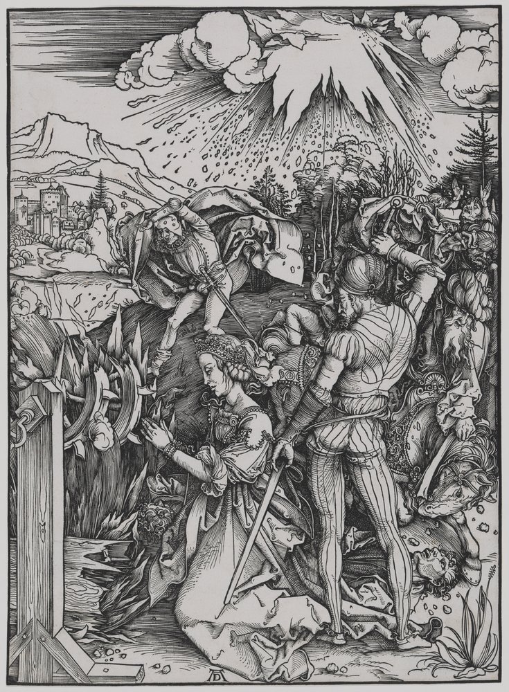 Sankta Katarinas martyrskap av Albrecht Dürer