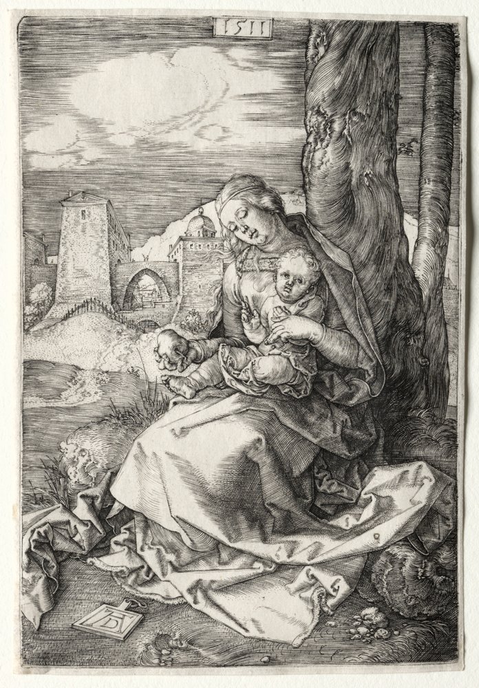 Jungfrun och barnet med päronet, 1511. av Albrecht Dürer
