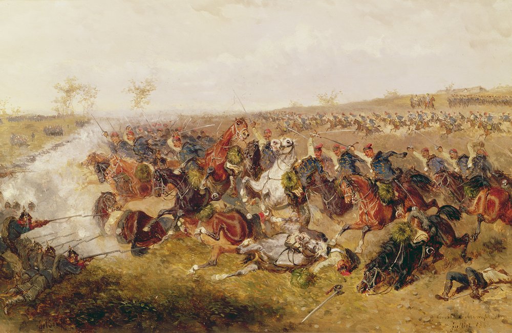Slaget vid Schweinschaedel, 29 juli 1866 av Alexander von Bensa