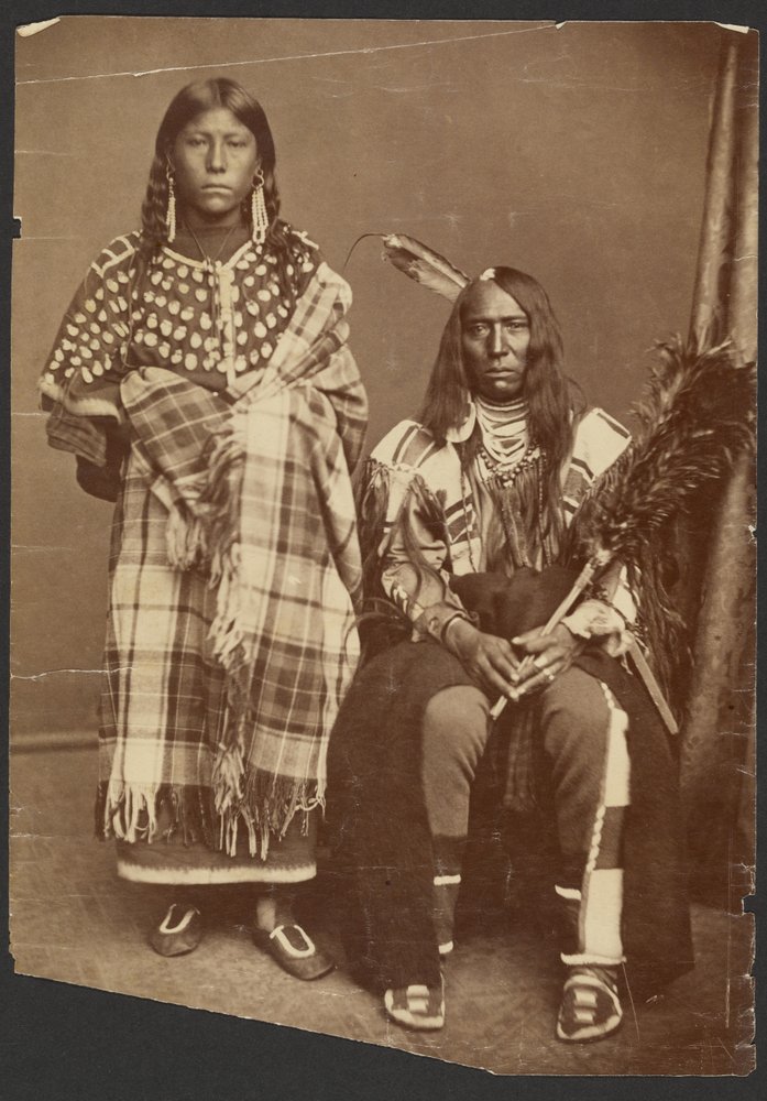 [Oidentifierat indiansk par] av Alexander Gardner