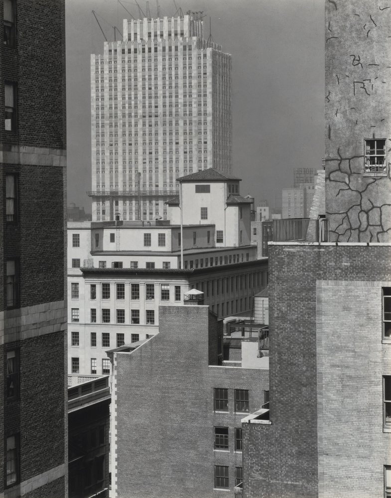 Från mitt fönster på An American Place, sydväst av Alfred Stieglitz