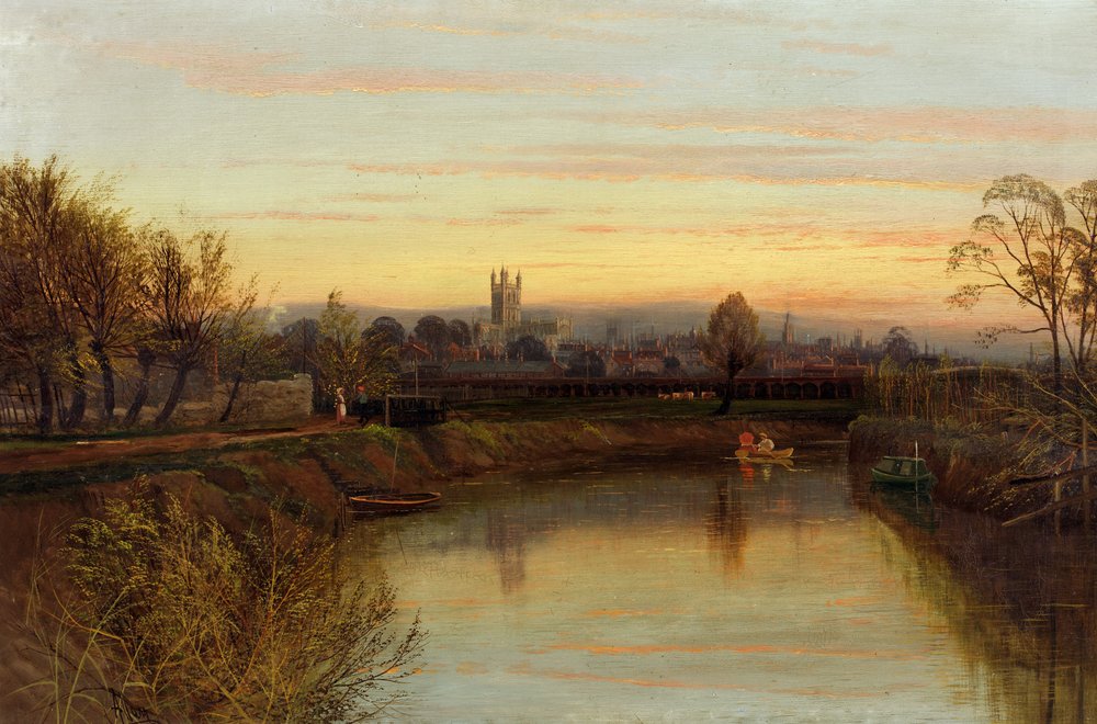 Gloucester från Severnside Farm, ca 1910 av Allam