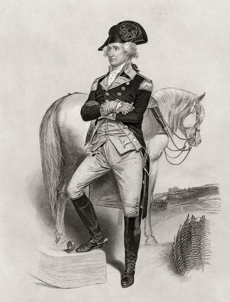 George Washington 1775, från "Life and Times of Washington", volym I, publicerad 1857 av Alonzo Chappel