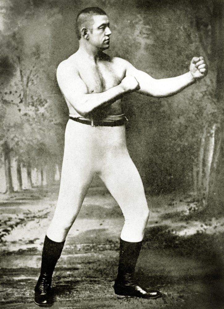 Okänd boxare, ca 1900 (sepiafoto) av American Photographer