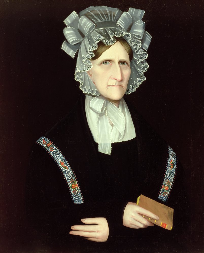 Porträtt av Katherine Salisbury Newkirk Hickok, c.1825 av Ammi Phillips