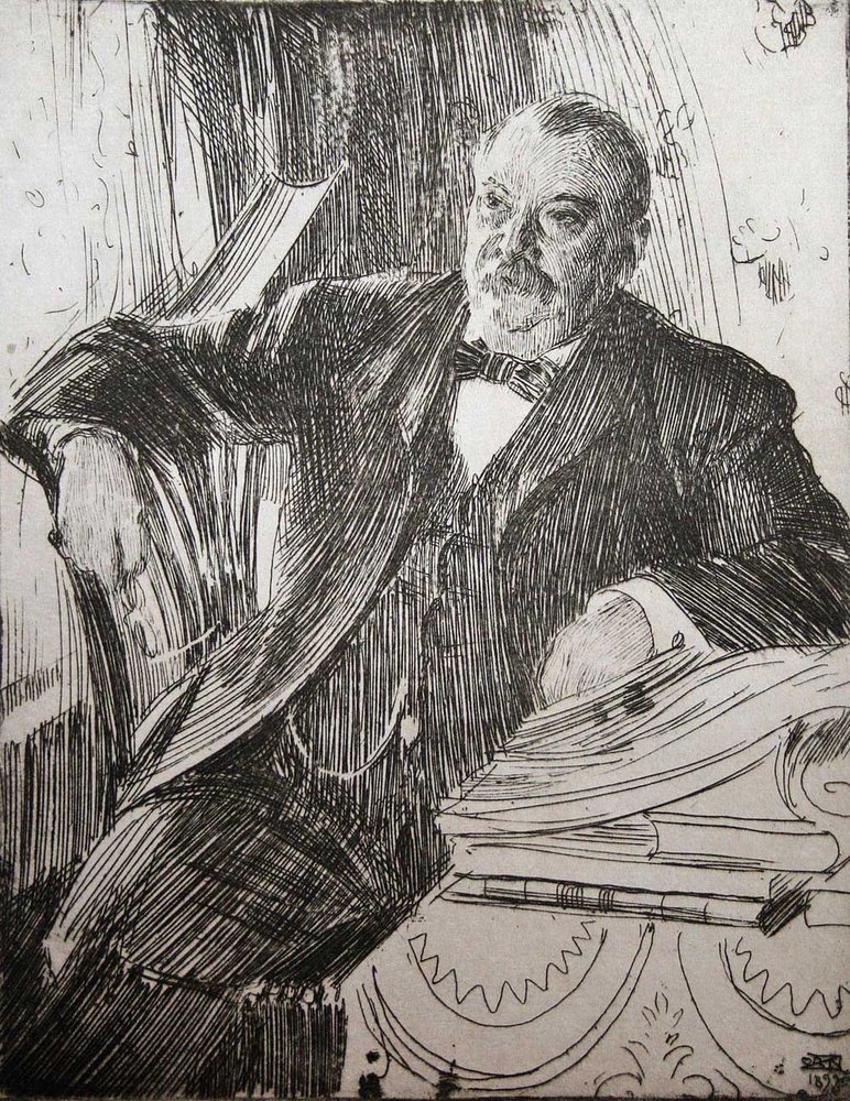 President Grover Cleveland  av Anders Leonard Zorn