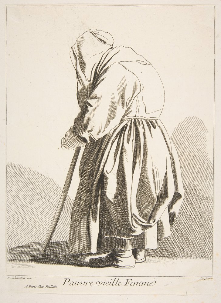 En fattig gammal kvinna, 1742. av Anne-Claude-Philippe de Caylus
