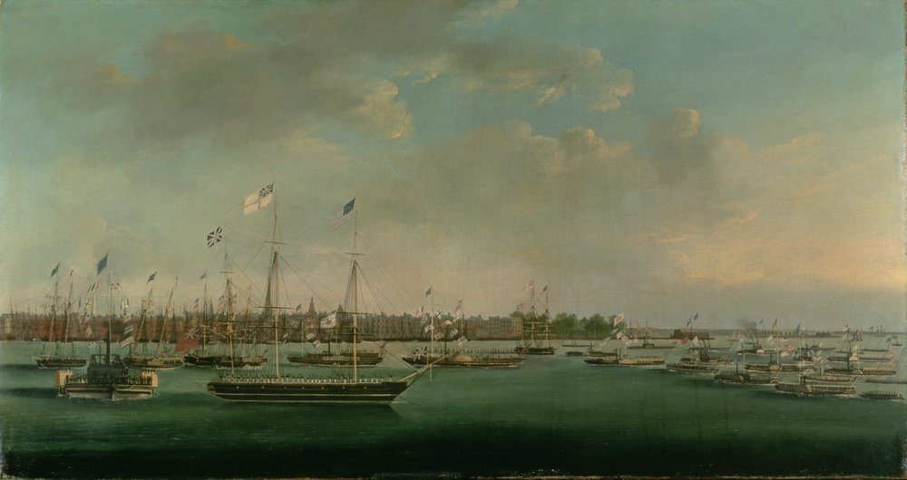 Erie Canal Celebration, New York, 1825 av Anthony Imbert