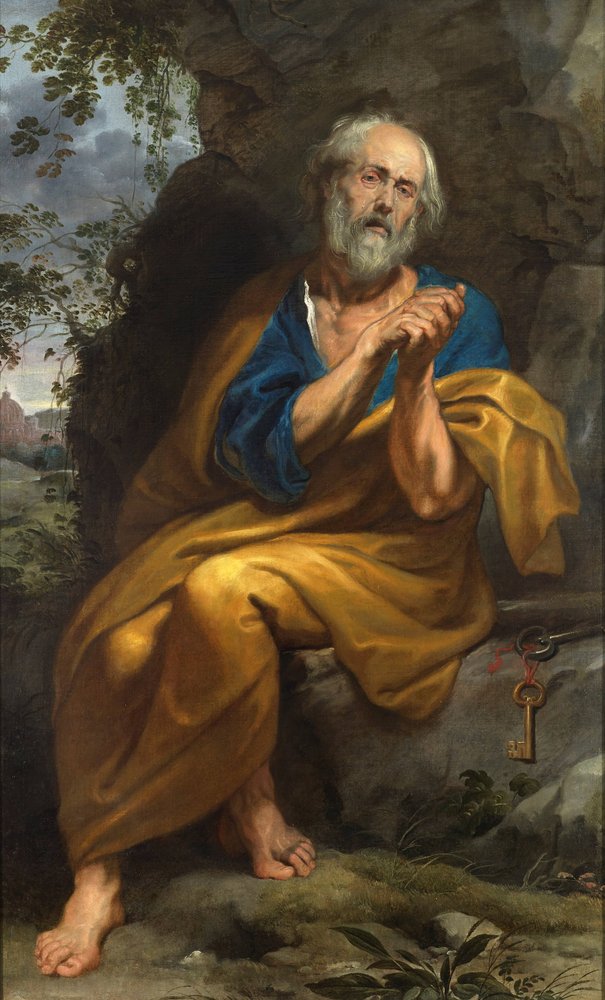 Den botfärdige Sankt Peter av Anthony van Dyck