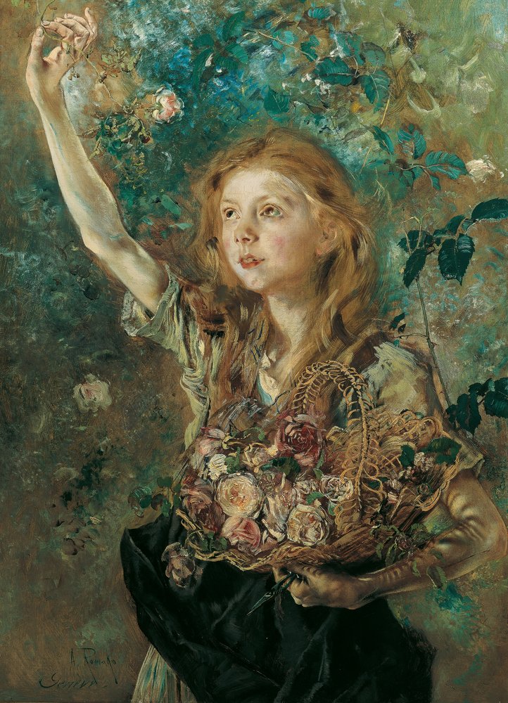 Rosplockaren, ca 1882-84 (olja på duk) av Anton Romako
