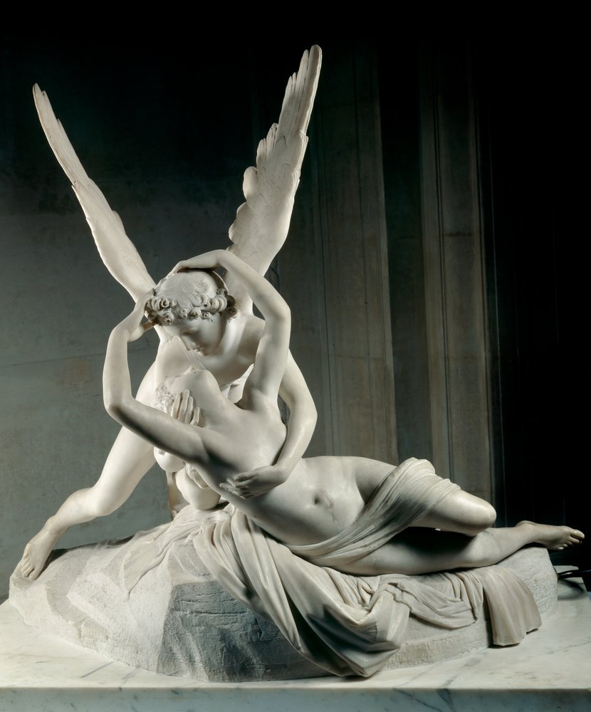 Psyche återuppväckt av Amors kyss av Antonio Canova