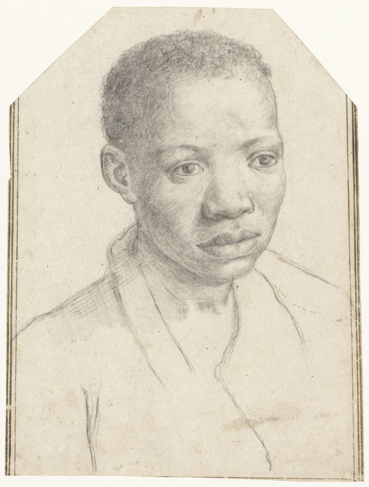 Porträtt av en svart pojke av Antonio Carracci