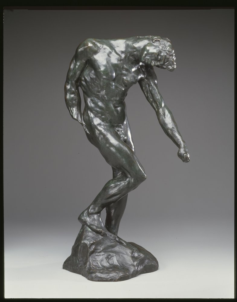 Skuggan, eller Adam från "Helvetets portar" av Auguste Rodin