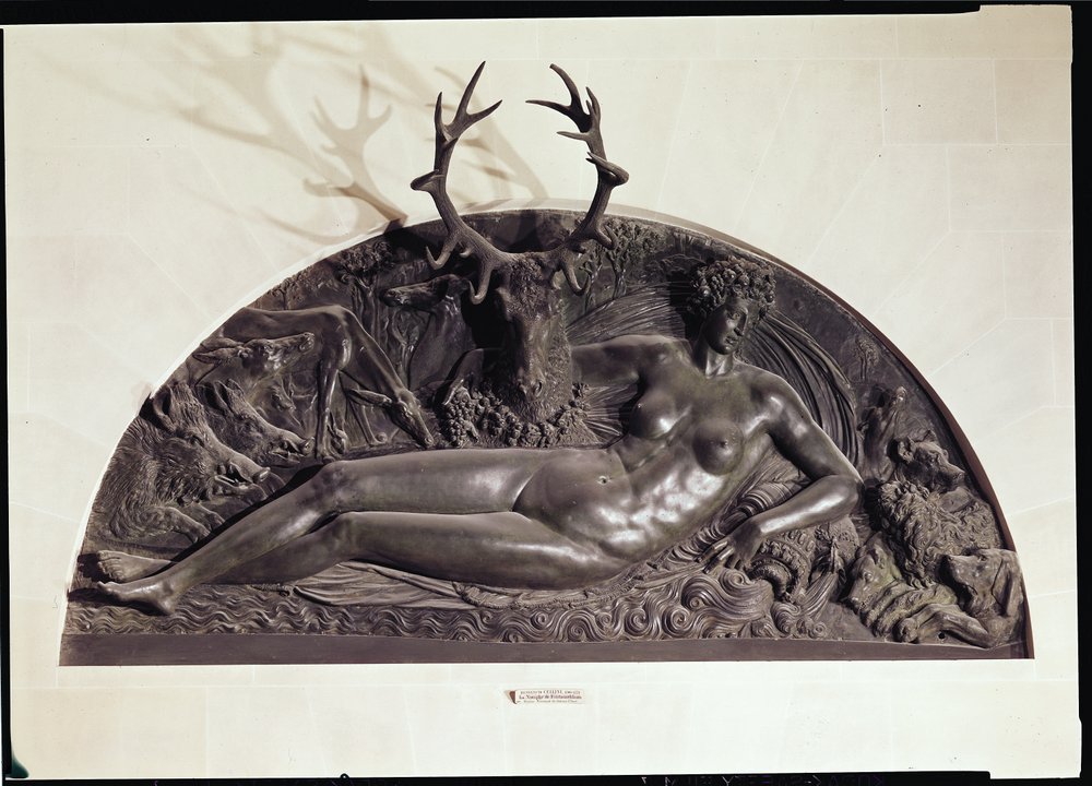 The Nymph of Fontainebleau, 1542 (brons) av Benvenuto Cellini