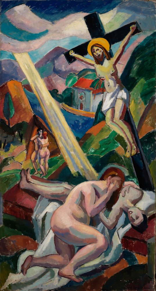 (Korsfästelse) av Carl Newman